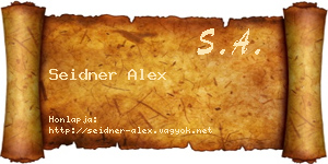 Seidner Alex névjegykártya